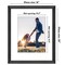 Americanflat Picture Frame with Wide Molding with Mat - Modern Wide Molding Photo Frame - Shatter Resistant Glass - Hanging Hardware - Includes Easel